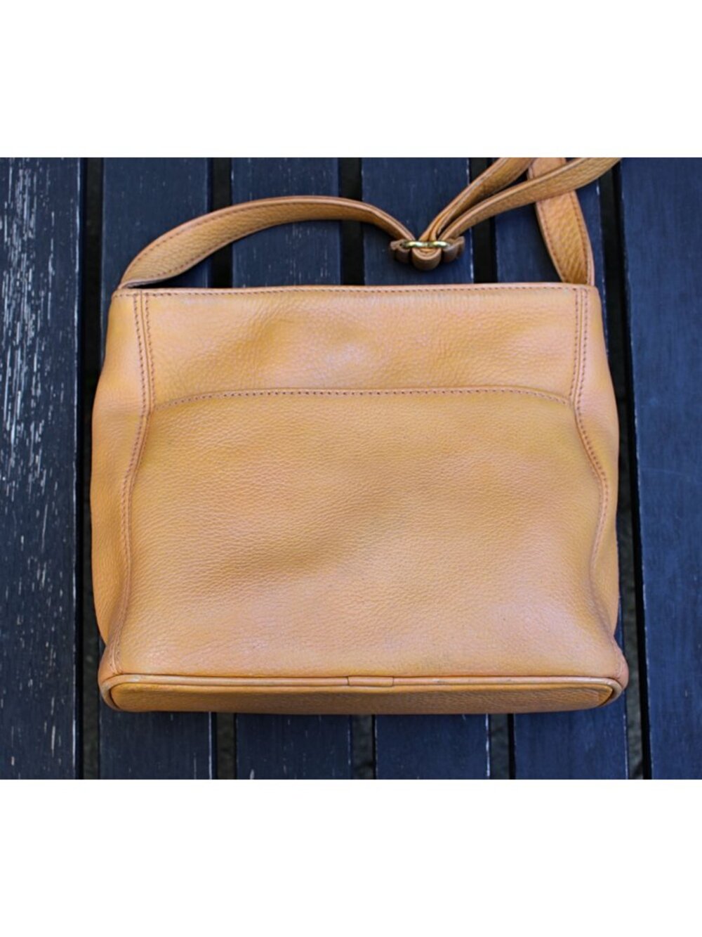 Coach Vintage - Sonoma Pocket Zip Natural Grain Bag 4924 -Marigold - Costa Rica - Picture 9 of 14